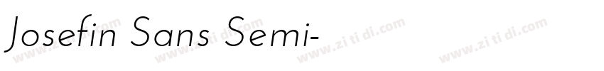 Josefin Sans Semi字体转换